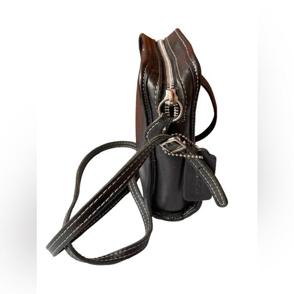 Coach Bellini Purse Crossbody Bag Leather #9139 Black Hang Tag Vintage - Picture 2 of 6